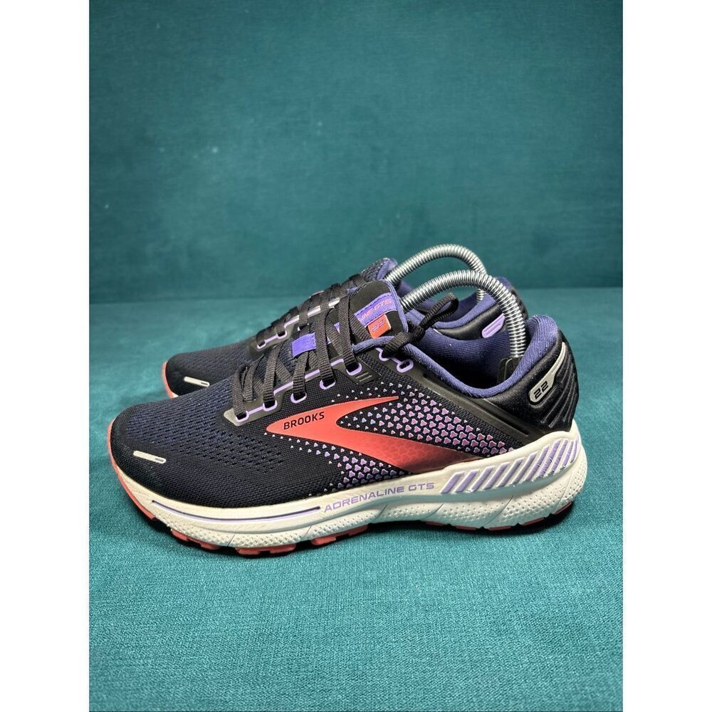 Brooks Adrenaline GTS 22 1203531B080 Women's US 9 Running Shoes Black Sneakers